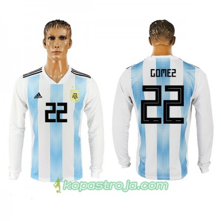 Billiga Fotbollströjor Argentina Gomez 22 WM 2018 Hemma tröja Långärmad